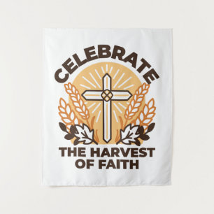 Tapiz Celebración de la cosecha de la fe - Arte Inspirad