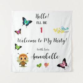 Tapiz Celebración de los niños Fiestas en el jardín