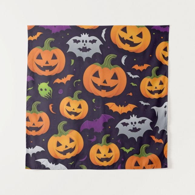 Tapiz Celebraciones de Halloween (Anverso)