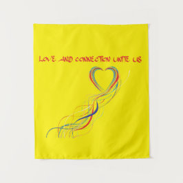 Tapiz Celebrar el amor y el diseño de la conexión