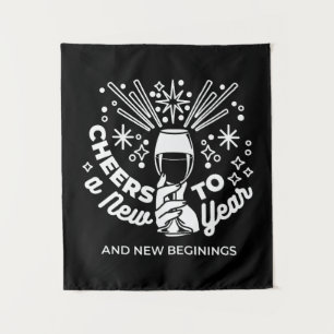 Tapiz Celebrar el Ilustracion 2 de Vidrio de Nuevos Comi