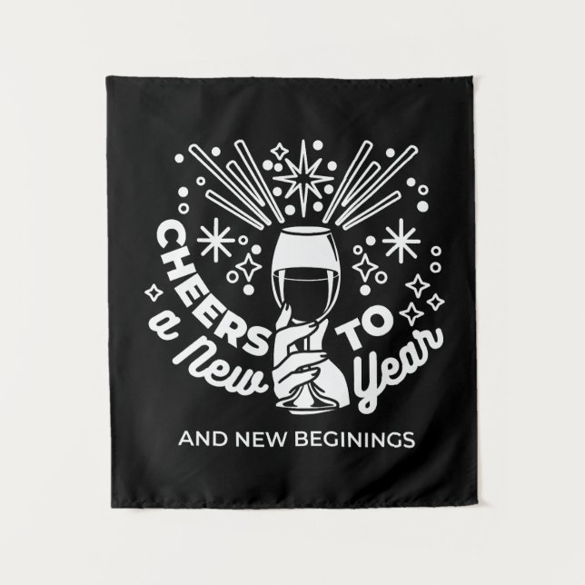 Tapiz Celebrar el Ilustracion 2 de Vidrio de Nuevos Comi (Anverso)