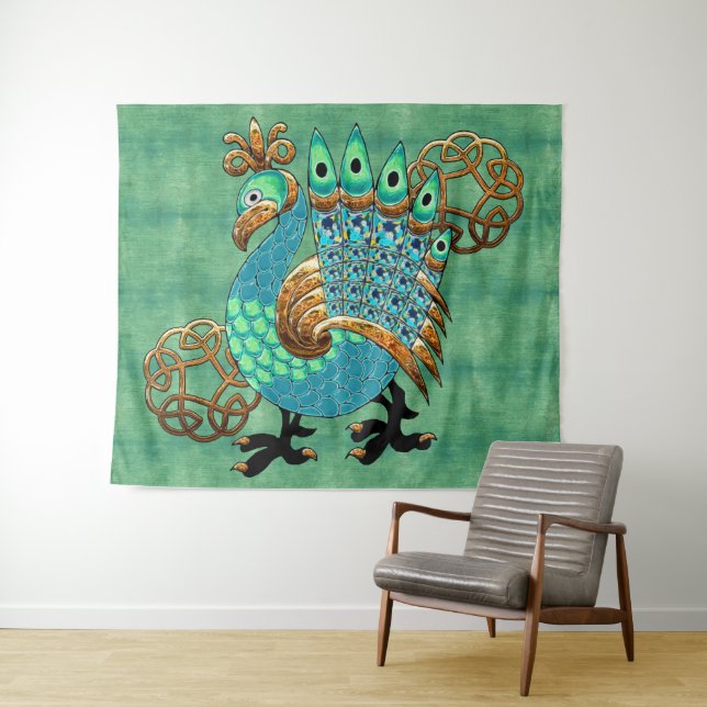 Tapiz Celt y Feathers (In situ (horizontal))