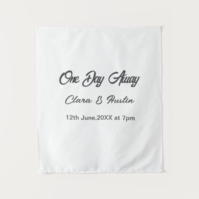 Tapiz Cena de ensayo Una noche antes del nombre da (Anverso)