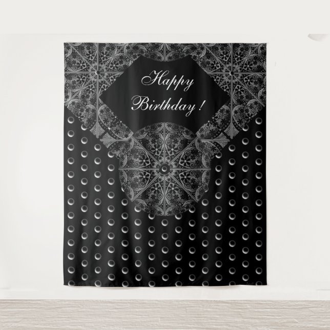 Tapiz Ceramic Lace Black (Anverso)