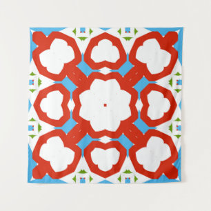 Tapiz Cerámica de talavera mexicana antigua. Diseño gráf