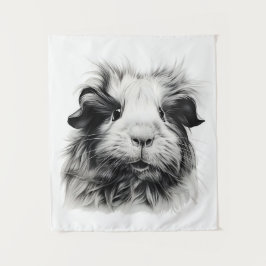 Tapiz Cerdo monocromo de Guinea