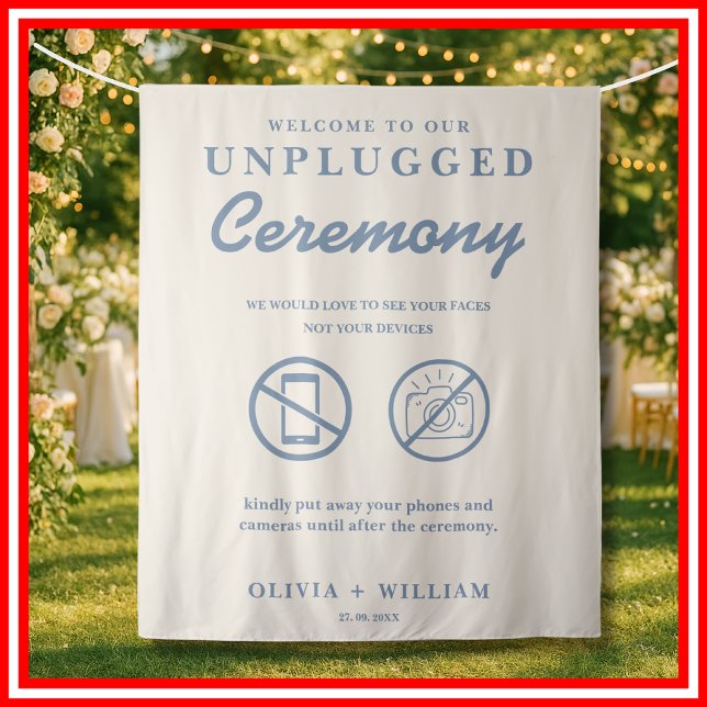 Tapiz Ceremonia Desconectada Bodas Fondo Azul Polvorient (Subido por el creador)