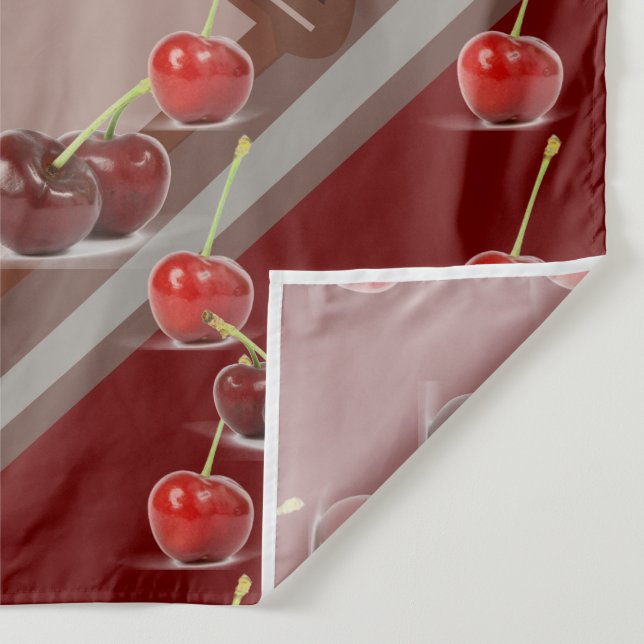Tapiz 'Cerezas y chocolate' multifuncionales con rojo os (Detalle)