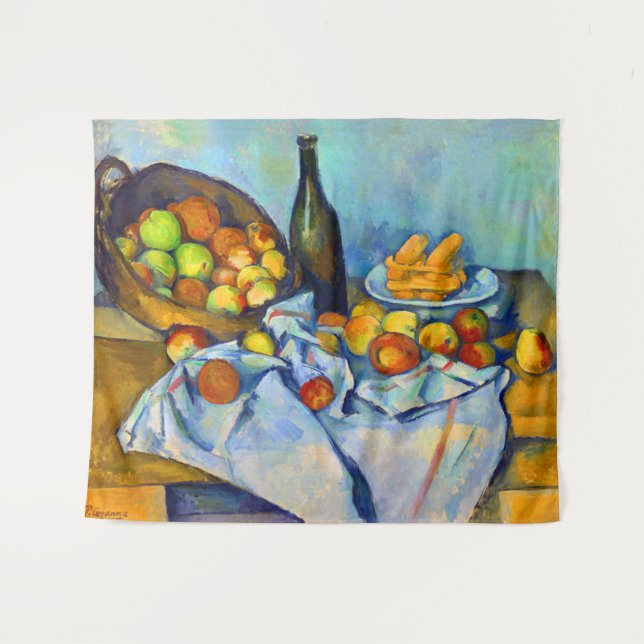 Tapiz Cesta de manzanas por Cezanne (Anverso (horizontal))
