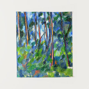 Tapiz Cezanne - En el bosque, pintura famosa