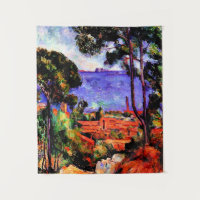 Cezanne - Vista a través de los árboles
