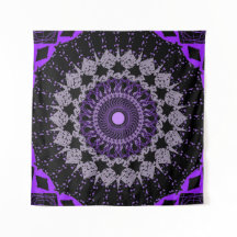 Tapiz Chakra morado - Arte de pared espiritual