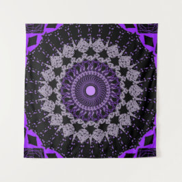 Tapiz Chakra morado - Arte de pared espiritual