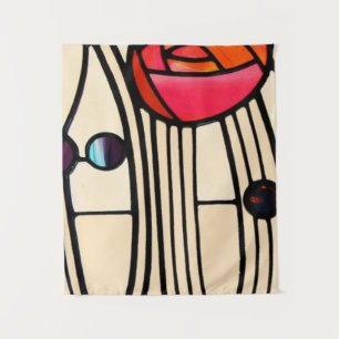 Tapiz Charles Rennie Mackintosh StainGlass