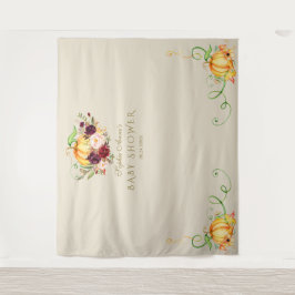 Tapiz Charm Little Pumpkin Baby Shower de Acción de Grac