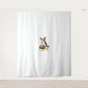 Tapiz Chef Corgi - Perro de cocina divertida
