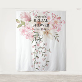Tapiz Cherry Blossom Bridal Shower Photo Booth Fondo