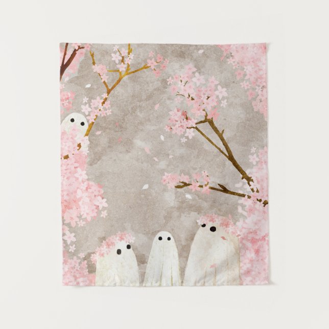 Tapiz Cherry Blossom Ghosts (Anverso)