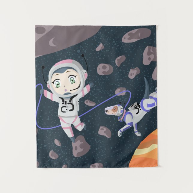 Tapiz Chica asteroide (Anverso)
