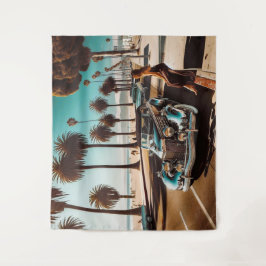 Tapiz Chica con coche