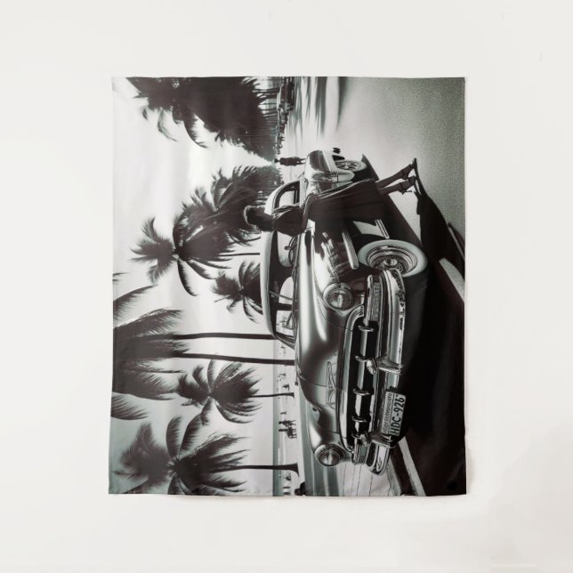 Tapiz Chica con coche (Anverso)