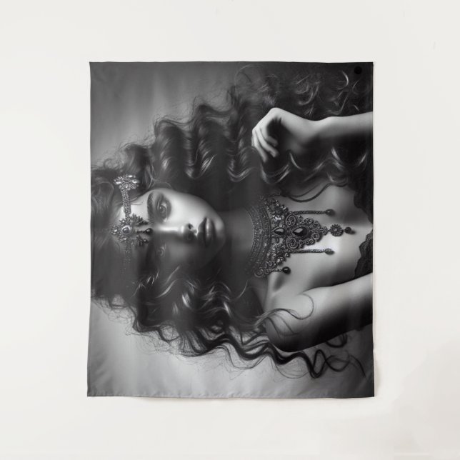 Tapiz Chica con joyería (Anverso)