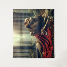 Tapiz Chica con león