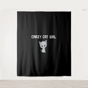 Tapiz Chica de gato loco