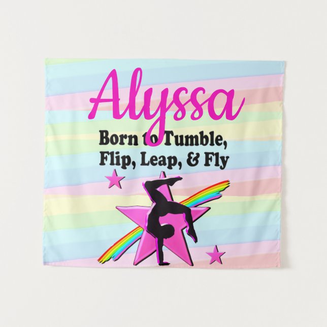 TAPIZ CHICA DE GIMNASTICA DE LA REINA DE TUMBLING (Anverso (horizontal))