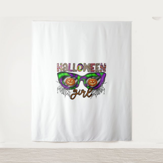 Tapiz Chica de Halloween (Anverso)