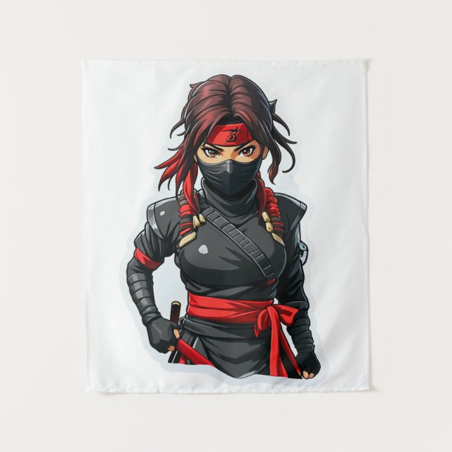 Tapiz Chica Ninja (Anverso)
