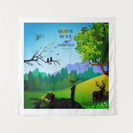 Tapiz Chica Y ardilla En La Vida Silvestre