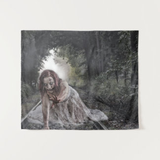 Tapiz Chica zombie en los bosques