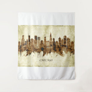 Tapiz Chicago Illinois Cityscape
