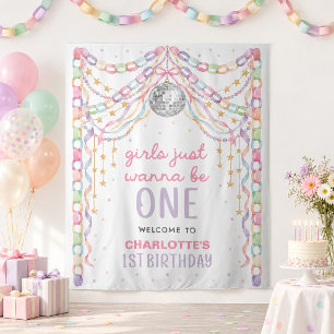 Tapiz Chicas Solo Quieren Ser Uno Cumpleaños 1 Bienvenid
