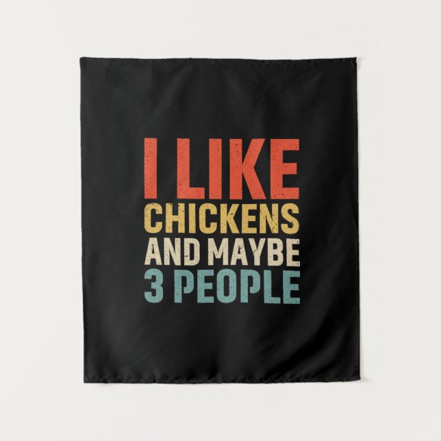 Tapiz Chicken Lover | I Like Chickens (Anverso)