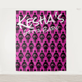 Tapiz Chico Hip Hop Baño|Icono Embarazada Foto Fondo