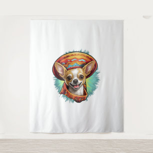 Tapiz Chihuahua México Cinco de Mayo Perro gracioso