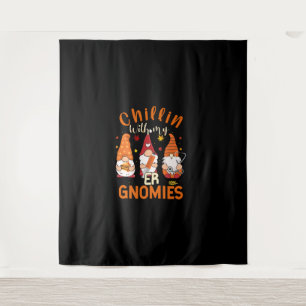 Tapiz Chillin Con Mi enfermera Gnomies Gnome Thanksgivin