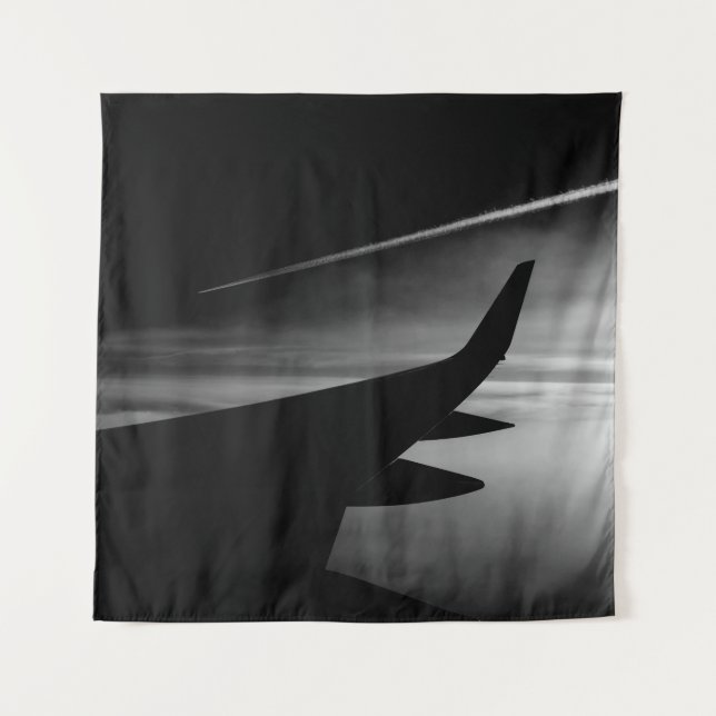 Tapiz Chorros en Blanco y Negro (Anverso (horizontal))