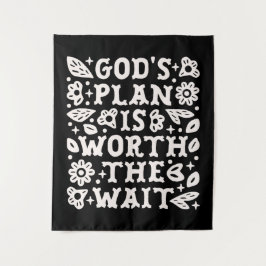 Tapiz Christian girl mental health quotes trust god plan