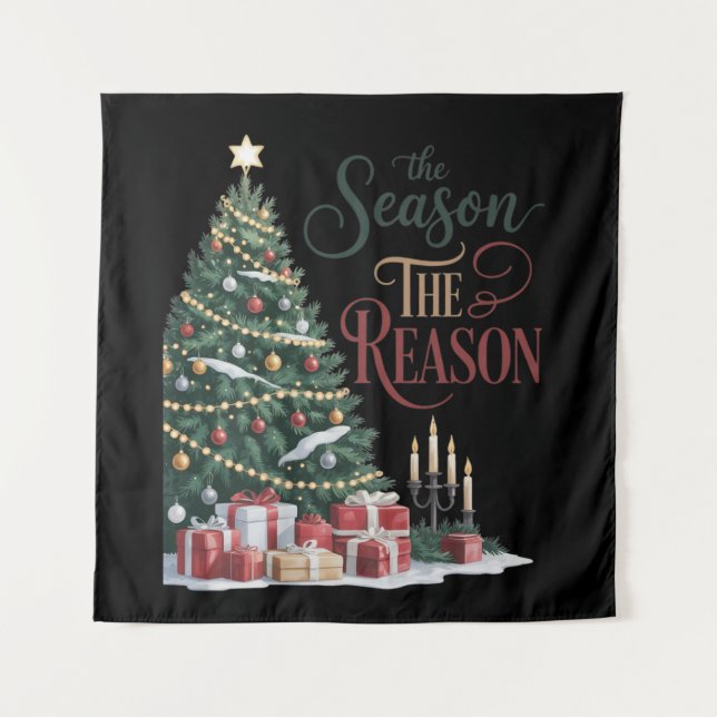 Tapiz Christmas Tree The Season The Reason (Anverso)