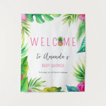 Chupetes Selva de Piña Rosa Fiesta de Bebé Niña