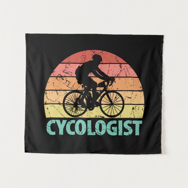 Tapiz Ciclista divertida (Anverso (horizontal))