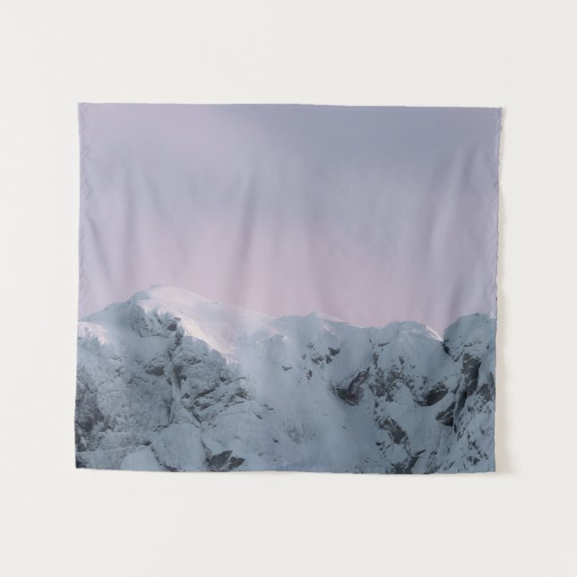 Tapiz Cielo morado sobre montañas (Anverso (horizontal))