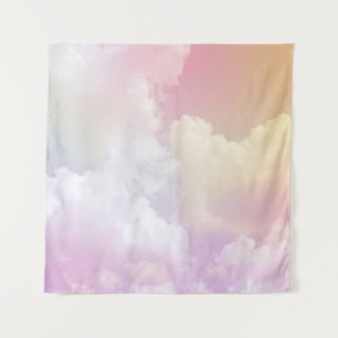 Tapiz Cielo Naranja rosa suave: Fluffy