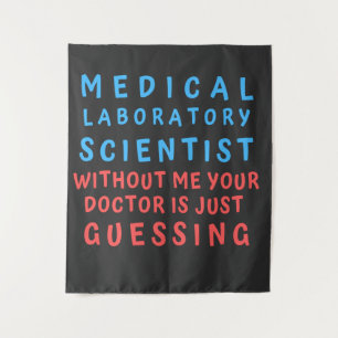 TAPIZ CIENTÍFICO DE LABORATORIO MÉDICO SIN MÍ TU DOC