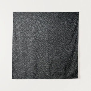 Tapiz Cierre de la textura de cuero negro y fondo