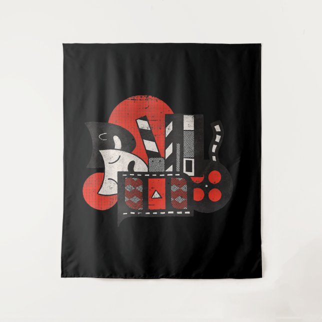 Tapiz Cine de mujeres Actor o amante del teatro con cuel (Anverso)